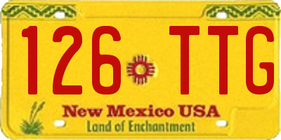 NM license plate 126TTG