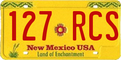 NM license plate 127RCS