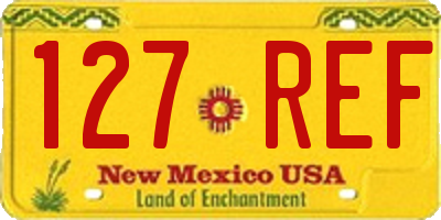 NM license plate 127REF