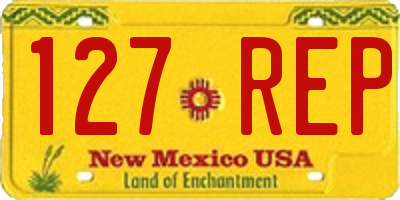 NM license plate 127REP