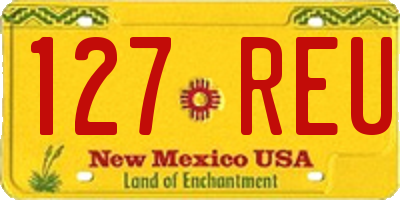 NM license plate 127REU