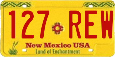 NM license plate 127REW
