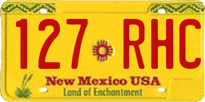 NM license plate 127RHC