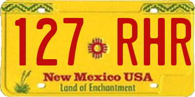 NM license plate 127RHR