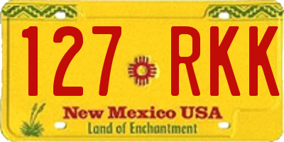 NM license plate 127RKK