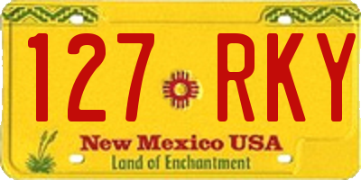 NM license plate 127RKY