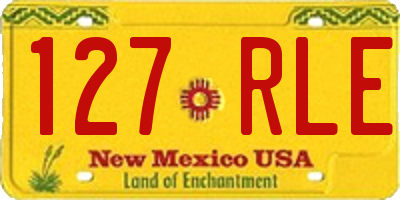 NM license plate 127RLE