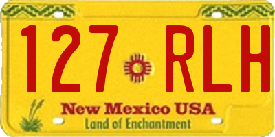 NM license plate 127RLH