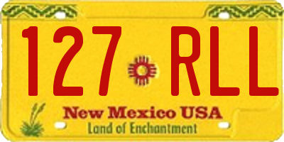 NM license plate 127RLL