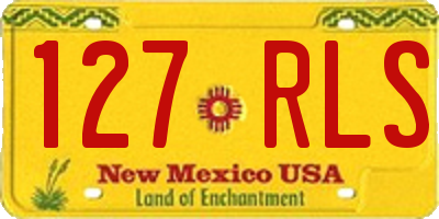 NM license plate 127RLS