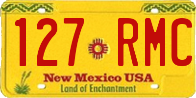 NM license plate 127RMC