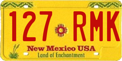 NM license plate 127RMK