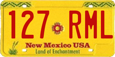 NM license plate 127RML