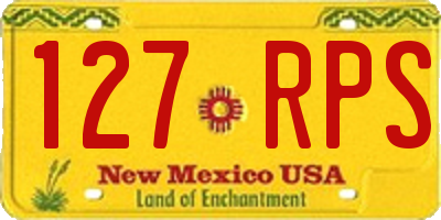 NM license plate 127RPS
