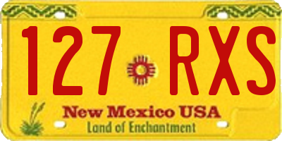 NM license plate 127RXS