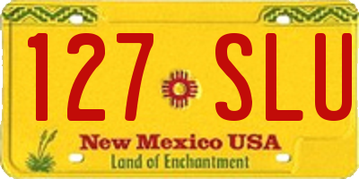 NM license plate 127SLU