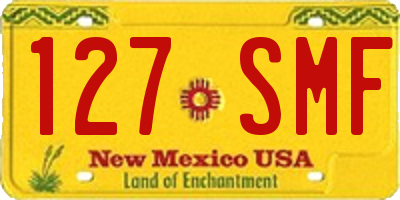 NM license plate 127SMF