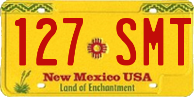 NM license plate 127SMT