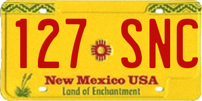 NM license plate 127SNC