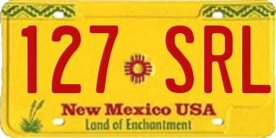 NM license plate 127SRL