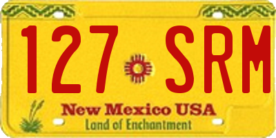 NM license plate 127SRM