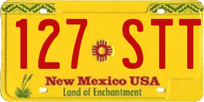 NM license plate 127STT