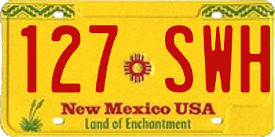 NM license plate 127SWH