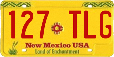 NM license plate 127TLG