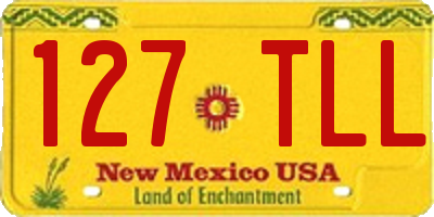 NM license plate 127TLL