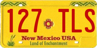 NM license plate 127TLS