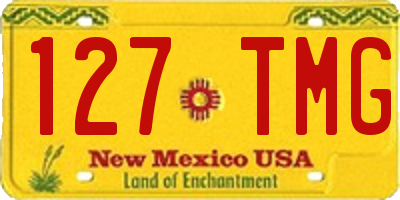 NM license plate 127TMG