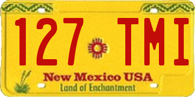 NM license plate 127TMI