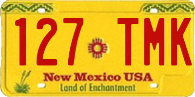 NM license plate 127TMK