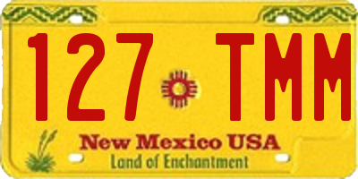 NM license plate 127TMM