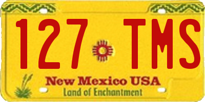 NM license plate 127TMS