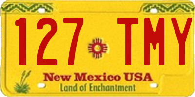NM license plate 127TMY