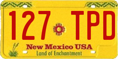 NM license plate 127TPD