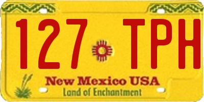 NM license plate 127TPH