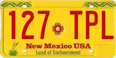 NM license plate 127TPL