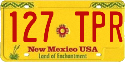 NM license plate 127TPR