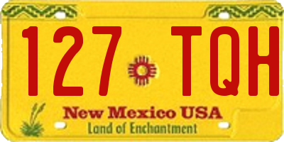 NM license plate 127TQH