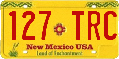NM license plate 127TRC