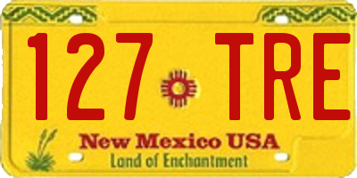 NM license plate 127TRE