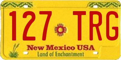 NM license plate 127TRG