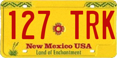 NM license plate 127TRK