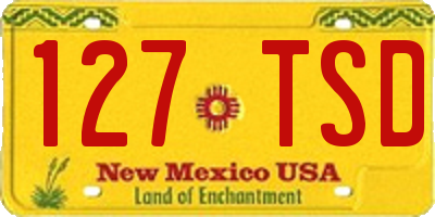 NM license plate 127TSD