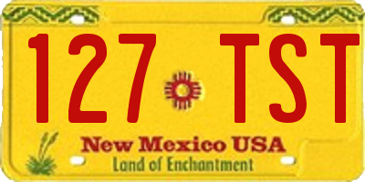 NM license plate 127TST