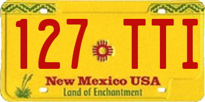 NM license plate 127TTI