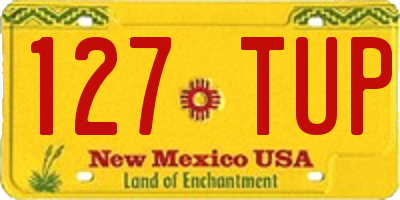 NM license plate 127TUP