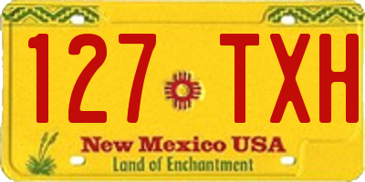 NM license plate 127TXH